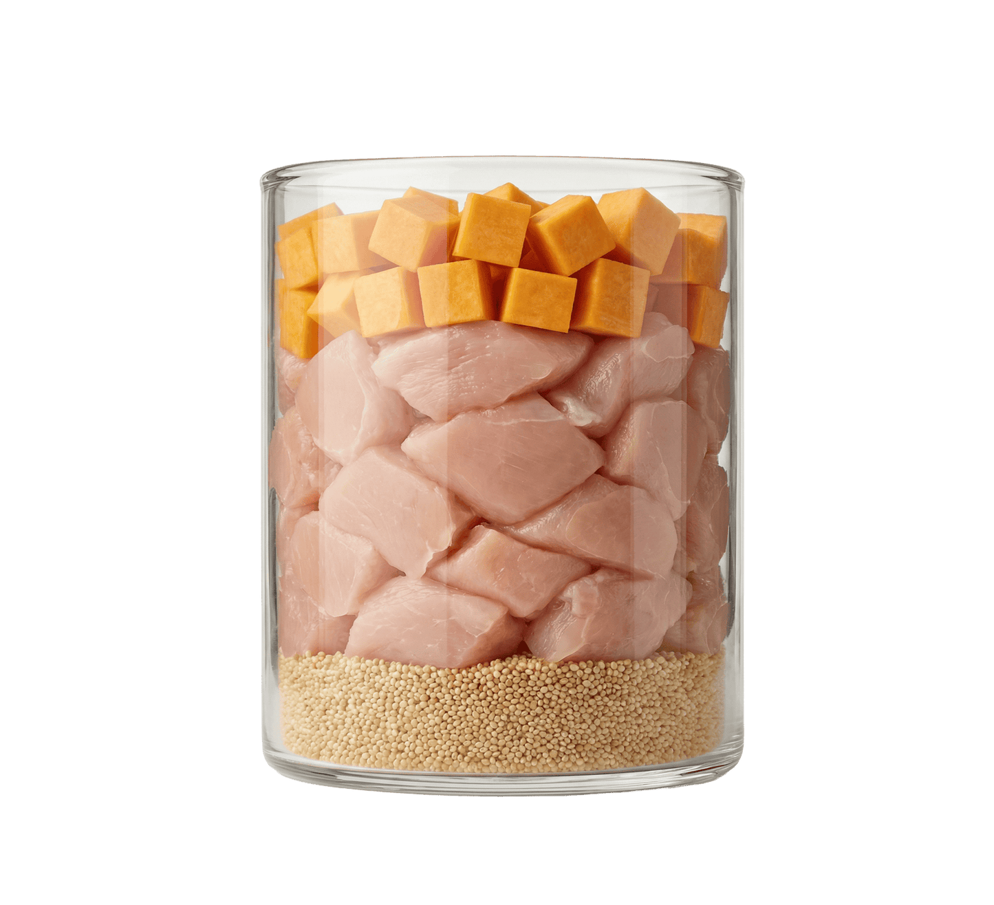 Geflügel mit Kürbis und Amaranth